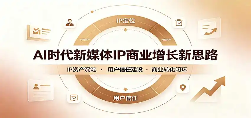 AI时代新媒体IP商业增长新思路:摒弃复杂运营套路,用极简思维打通获客路径-百盟网