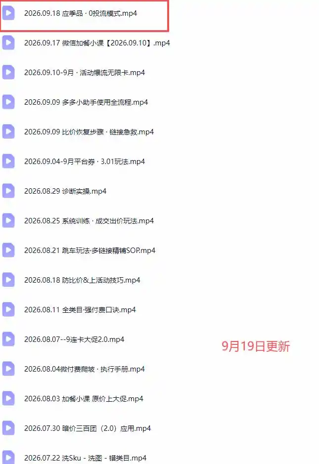 拼多多实战特训营(更新0920-百盟网